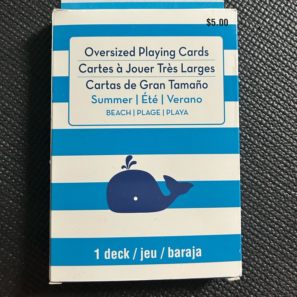 Oversized playing cards